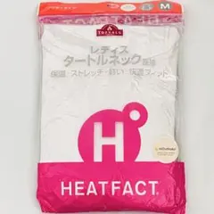 【M】トップバリュー HEATFACT タートルネック 長袖 オフホワイト