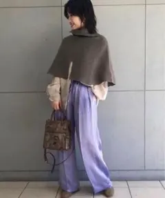 ★新品★FRAY I.D フレイアイディー サテンイージードロストパンツ