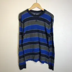 【古着】mossimo ニットセーター/ブルー