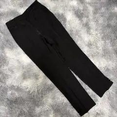 QUEENS COURT クイーンズコート（XS）テーラードパンツ パール