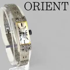 【稼働品/清掃済み】ORIENT オリエント レディース 手巻き時計 スクエア
