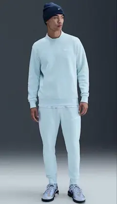 Nike スウェット水色　Mサイズ　セットアップ NIKE水色スウェットセットアップ 上下 - メルカリ