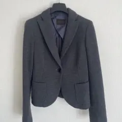 TOMORROWLAND テーラードジャケット　グレー　シングルボタン　秋冬