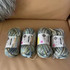 DAISO リサイクルポリエステル毛糸 サバンナ 4玉セット