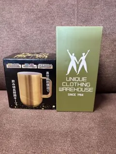 初代UNIQLOロゴ2WAYステンレスボトル&金の真空断熱 ステンレスジョッキ