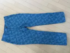 Paradiso ゴルフ　レディースパンツ　ヤシの木柄ブルー　Ｌサイズ