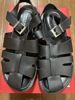 【値下げ】CHARLES & KEITH サンダル ブラックのサムネイル