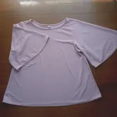 UNIQLO クレープジャージーT ( 五分袖 )　トップス 　S
