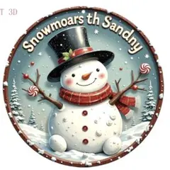 Snowmoars th Sandy ウェルカムボード ブリキ看板