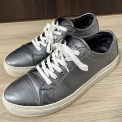 美品！TOMMY HILFIGER トミーヒルフィガー本革レザースニーカー26