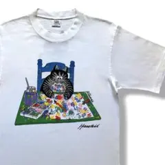 90s CRAZY SHIRTS USA製 クリバンキャット OLD Tシャツのサムネイル