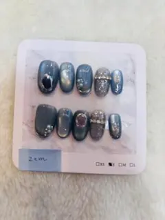 ④ネイルチップ5点まとめ売り ニュアンス マグネット 大人ネイル バラ売り可