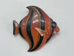 89 ブローチ 俊兼 留め具無 鳥 黒 トシカネ 有田焼 TK 幻のジュエリー