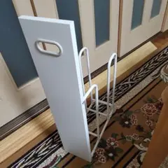 ホワイト スタンド型段ボール収納ラック