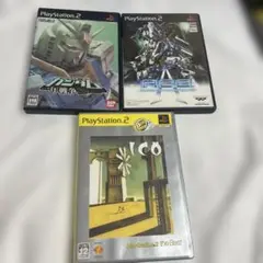 PS2ソフト　機動戦士ガンダム一年戦争　ICO ACE 三本セット