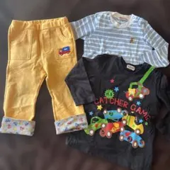 長袖 90 MIKIHOUSE ミキハウス　3点セット