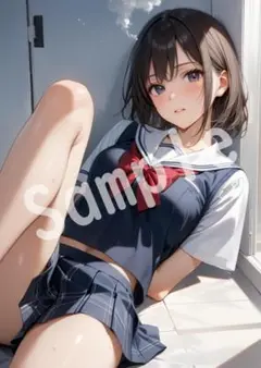 JK アニメ ファンアート A4 ポスター イラスト ★00202475