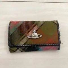 ジャンク品　Vivienne Westwood チェック柄キーケース　キーケース