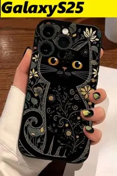 GalaxyS25 ネコちゃん　可愛いケース　　Galaxyケースのサムネイル