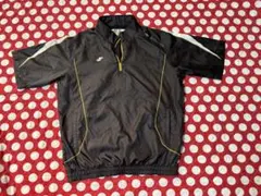 美品！SSK ハーフジップジャケット半袖　ブラックＬサイズ