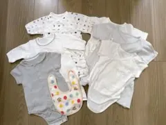 日本製PUPO カバーオール・肌着7点セット 綿100%