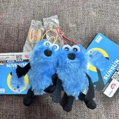パペットスンスン　2体セット　アクリル付きマスコット　ハンバーガー　ドーナツ