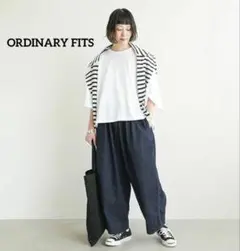 ORDINARY FITS ボールパンツ　ワイドパンツ　ゆったりデニム　美品のサムネイル