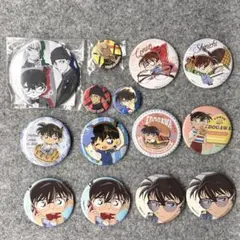 名探偵コナン 缶バッジ 14点セット　江戸川コナン 工藤新一 他
