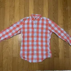 J.Crew ギンガムチェック　シャツ　赤　ライトブルー