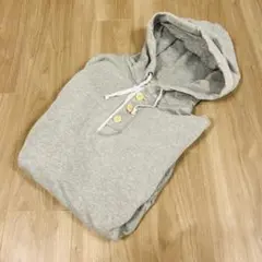 ✨希少✨00s/OLD UNIQLO/フーディ/パーカー/ヘンリーネック/グレー