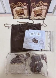 RonRon 2点 チョコレート チョコクリームカップケーキ くま スクイーズ