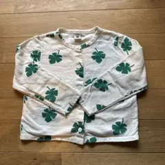 PETIT BATEAU クローバー柄 カーディガン 110cm