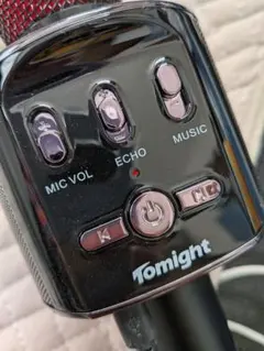 カラオケマイク パーティ ワイヤレス Bluetooth 黒