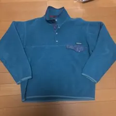 ワ*ル様 patagonia シンチラ 90s スナップT ブルー　ジャマイカ製