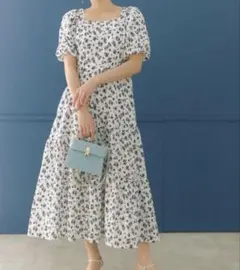 CELFORD セルフォード スクエアネックボリュームワンピース