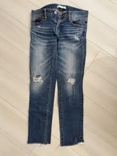 AZUL by moussy ダメージスキニーデニム