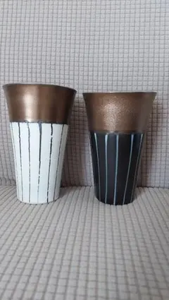 新品 JRA 非売品 和柄馬文様陶器タンブラー 白黒ペアセット 木製トレ