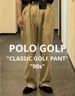 POLO GOLFポロチノ90sアンドリュー系クラシックゴルフパンツ インド製のサムネイル