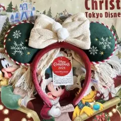 ディズニー クリスマスカチューシャ 2025 クリスマス　ミニーちゃん