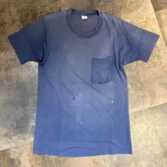【鬼フェード!!】90s Old gapポケットTシャツXL 茄子紺 ボロの美学 鬼フェード!!】90s Old gapポケットTシャツXL 茄子紺 ボロの美学