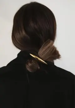 ron新品未使用＜LETICIA＞メタル バレッタ　ゴールド ron新品未使用＜LETICIA＞メタル バレッタ ゴールド ron様専用