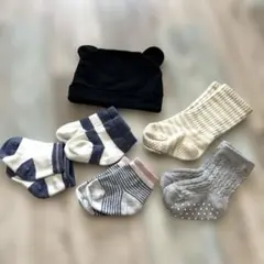 くまさん帽子と靴下セット