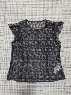 Lily Brown 花柄刺繍 シースルー ブラウス