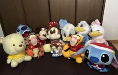 ディズニー★ミニーマウス・ミッキーマウス・くまのプーさん ぬいぐるみ4個セット♪