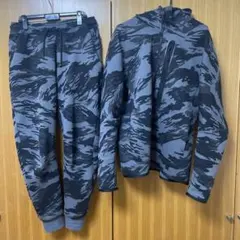 美品　ナイキ　テックフリース　セットアップ　レアデザイン　迷彩　カモ