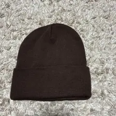 ニット帽茶色