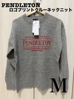 【新品未使用】PENDLETON ロゴプリントクルーネックニット Mのサムネイル