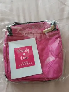 Pearly Dew つるせるトラベルポーチ ピンク