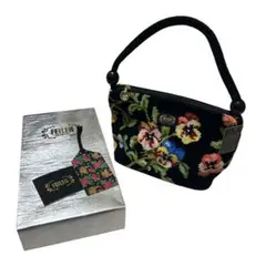 新品未使用 FEILER ハンドバッグ　ミニバッグ　シュニール織　ハンドポーチ