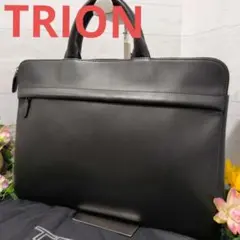 TRION トライオン　ビジネスバッグ　ブラック　レザー　美品のサムネイル